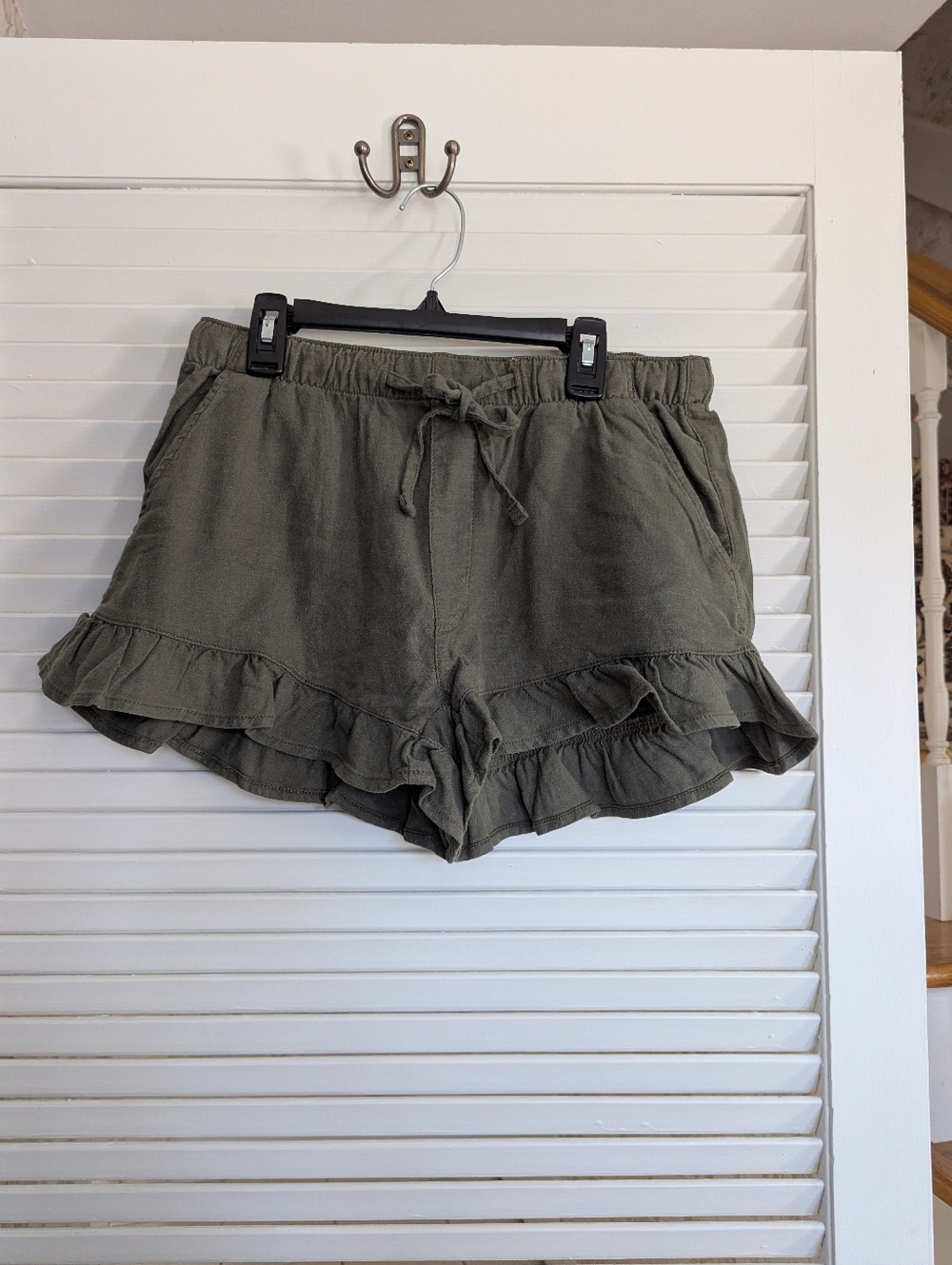 NWT American Eagle Linen Blend Ruffle Shorts Size xs - Picture 5 of 6